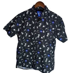 Massive Apparel NASA Space Print Men’s Size Small Astronaut Rocket Galaxy Shirt